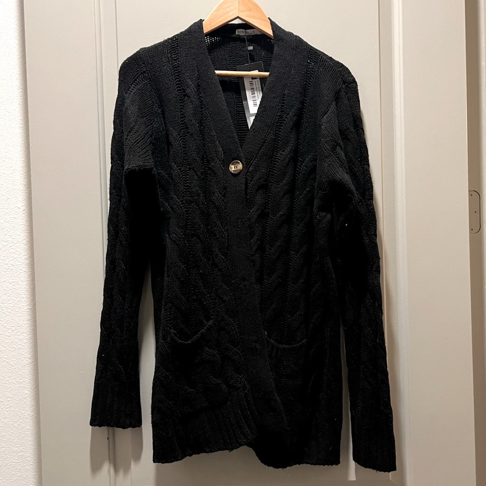 Rebdolls "Elsie" Cardigan - Black 3X